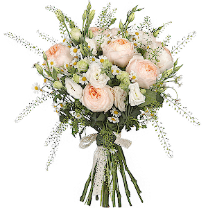 Букет с пионовидными розами "Сельская красота" с доставкой в Ярославле