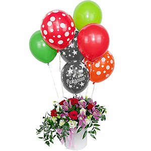 Wood nymph with balloons with delivery Yaroslavl