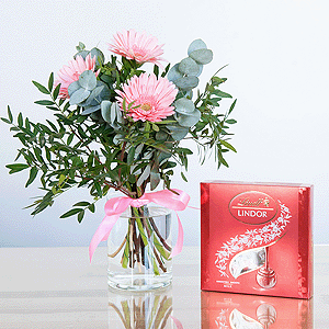 Gift set "Gerberas and chocolate sweets" with delivery Yaroslavl